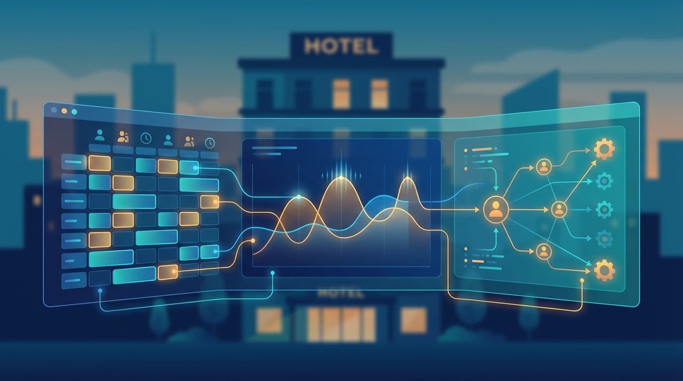 AIによる需要予測型シフトスケジューリング最適化のダッシュボードイメージ
